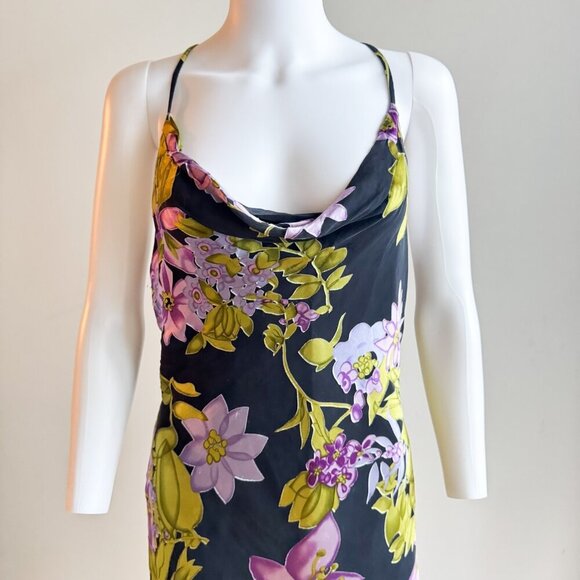 Joseph Ribkoff Bias Cut Floral Slip Dress S/M - Picture 8 of 12